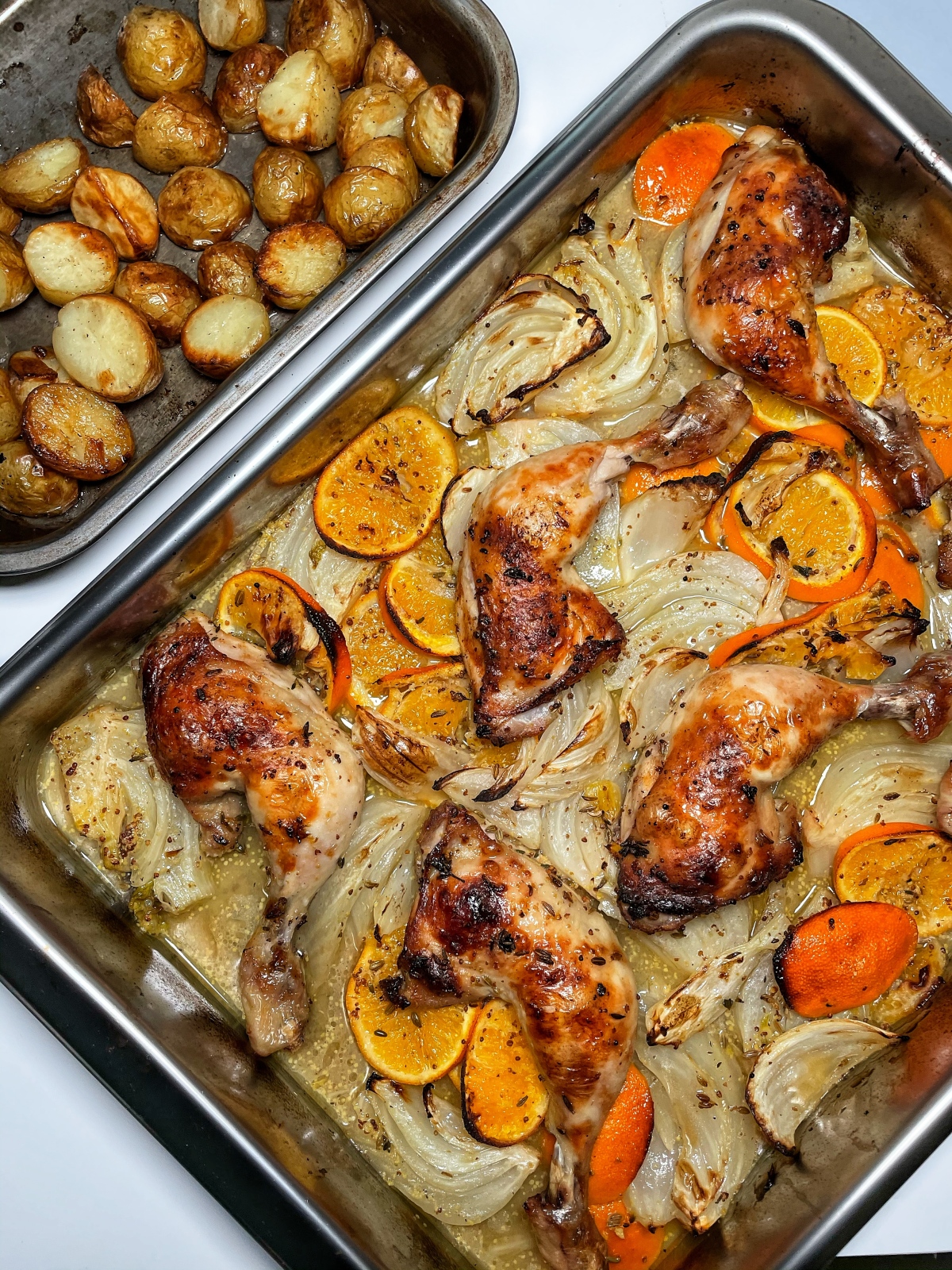 Roasted Chicken with Clementines & Arak