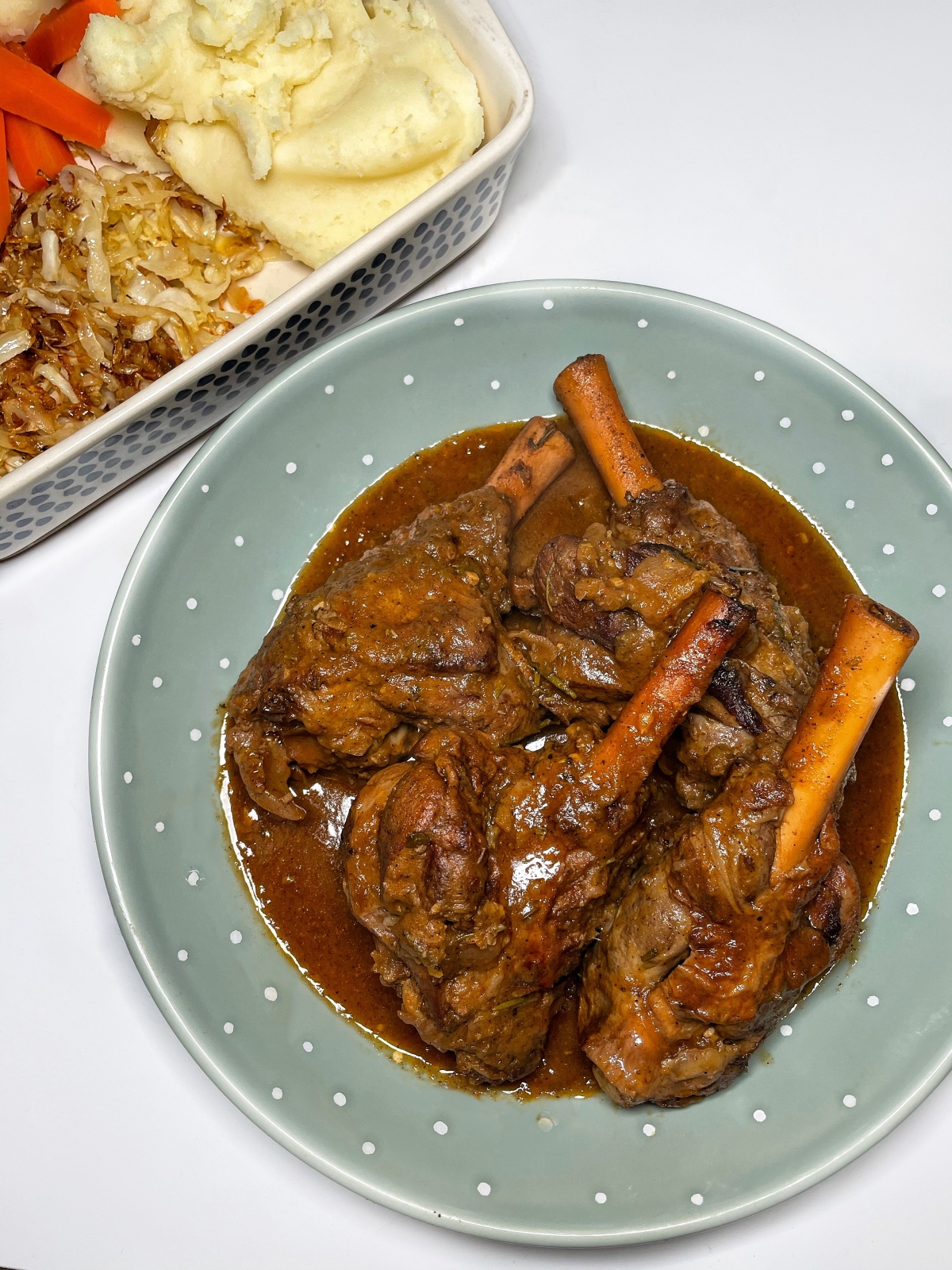 Slow Cooked Lamb Shanks
